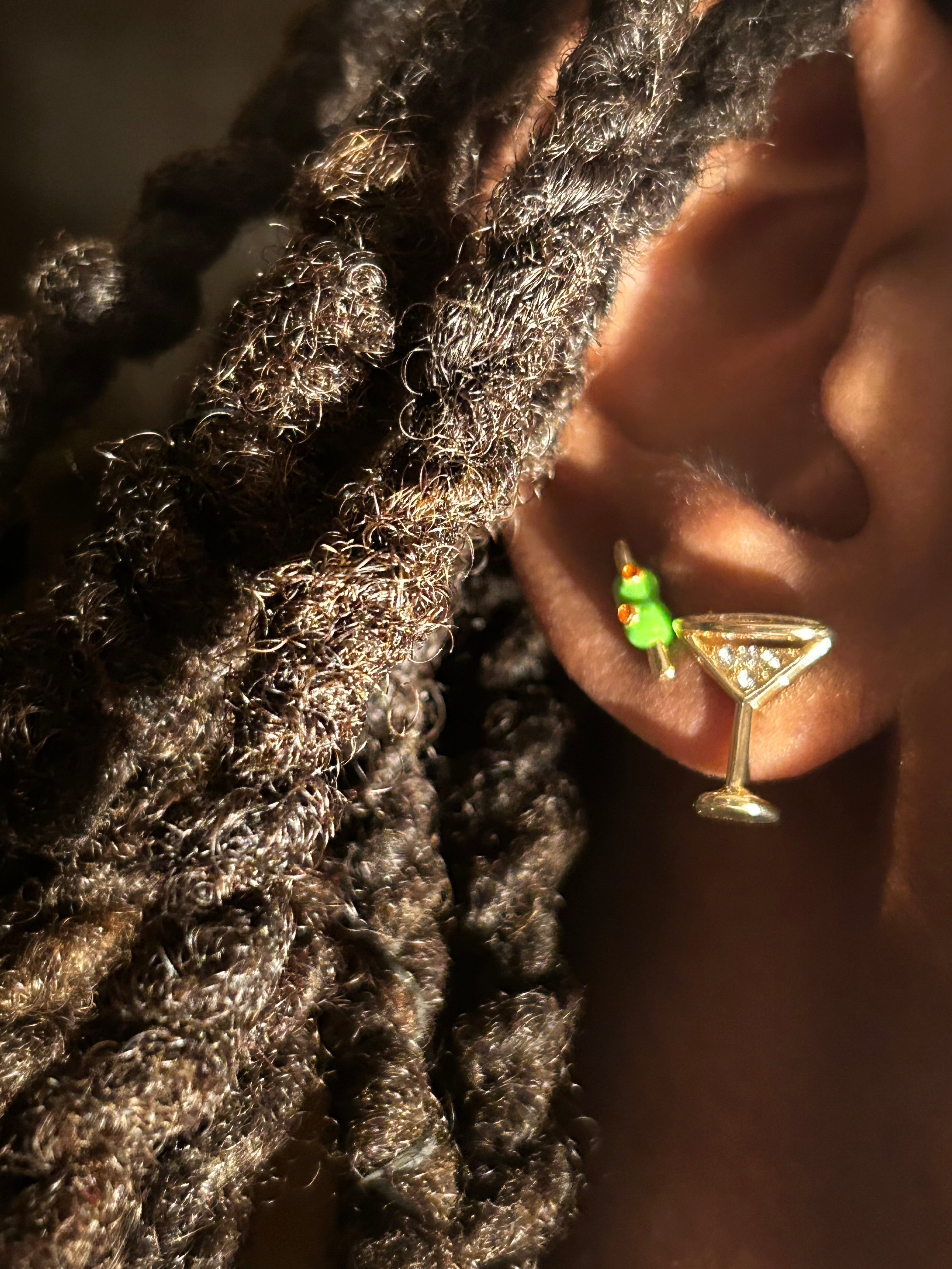 Girlfriend's & Tinis (Martini & Olive) Earring Set