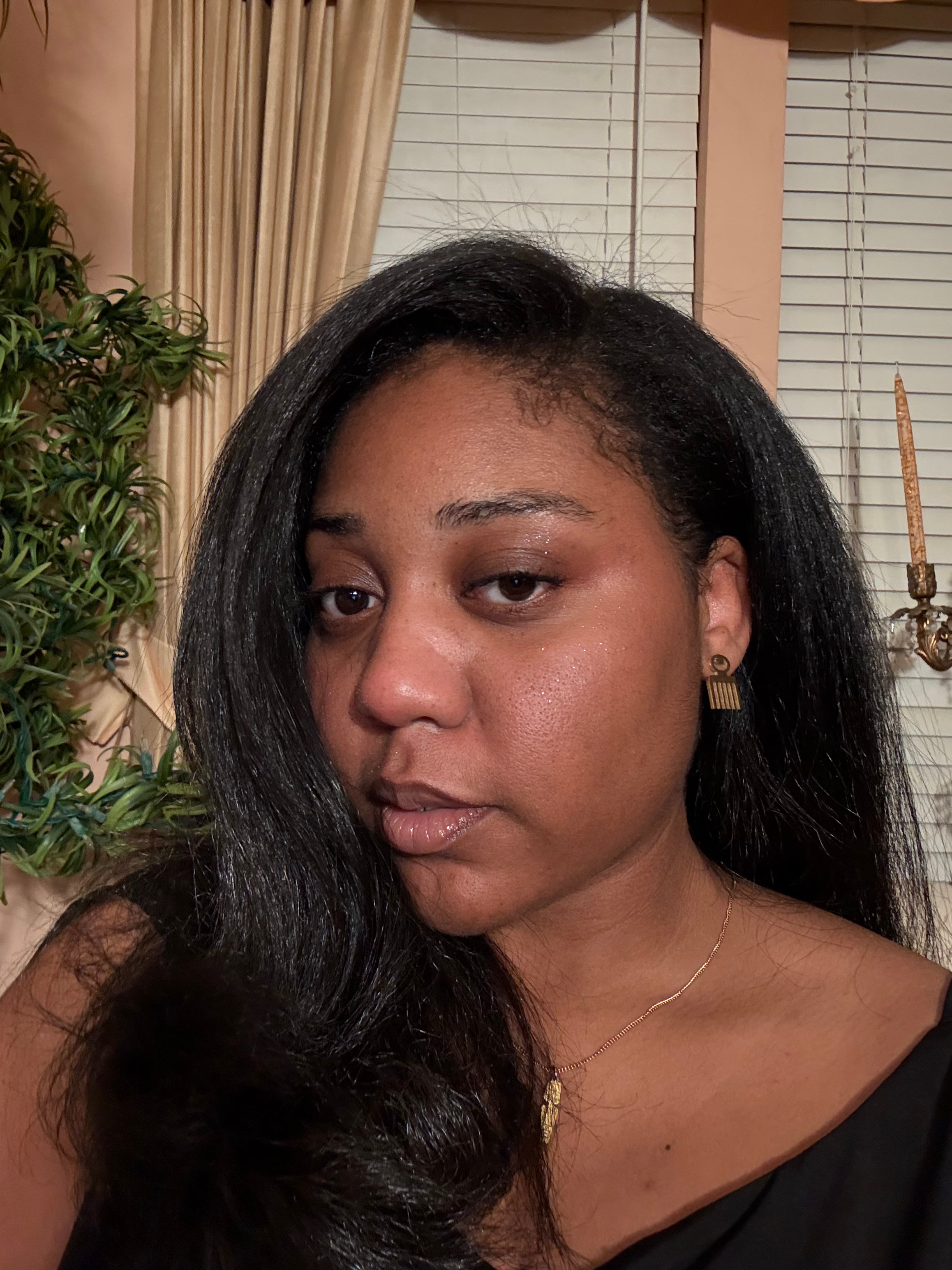 Black Coils & Mama's Hand Afro Comb Earrings